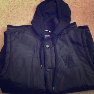 Black hybrid rvca jacket